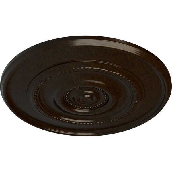 Dylar Ceiling Medallion (Fits Canopies Up To 6 1/4), Hand-Painted Bronze, 30OD X 2 1/4P
